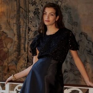 NWT DEA KUDIBAL Denmark Delilah Black Broderie Anglais Lace Blouse In Black S